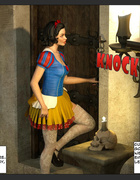 Big tit trap shoves her snake in a princess pussy