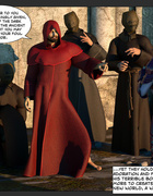 During gangbang action, a chick with purple skin is fucked hard in the