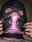 Masked guy and speechless blonde have a nice evening. Sorority House Terror
