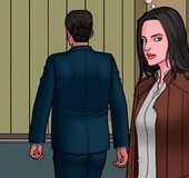 Dark-haired beauty in leather jacket dreams about sex. Bad Lieutenant