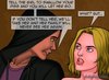 Naked redhead is standing on the knees in front a blonde. Bad Lieutenant