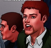 Two black men dicks a bald whitey from the both sides. Bad Lieutenant