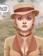 Green-eyed blonde has a very sexy and deep cleavage. Emma'S Grief By Ferres