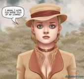 Green-eyed blonde has a very sexy and deep cleavage. Emma'S Grief By Ferres
