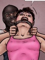 Masked man is trying to strangle a fit - Picture 4