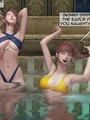Four babes with big boobies are relaxing - Picture 2