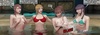 Four babes with big boobies are relaxing in the old castle. Brutal Earl
