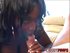 Chubby black babe with big fucking tits takes a white cock in her puffy