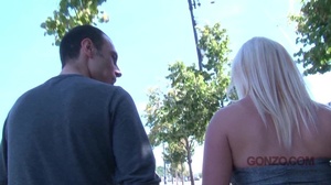 Grey get-up blonde gets picked up on the street to enjoy anal - XXXonXXX - Pic 3
