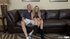 long-legged girl with blonde