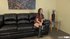Sweet brown hair vixen with small tits is masturbating in living room