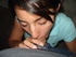 Young latina teen shows how to suck her man's fat cock