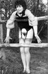 Brunette pantyhose vintage