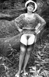 Brunette pantyhose vintage