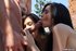 Blue eyed foxy teen cutie enjoying a hardcore threesome double penetration