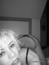 b&w shots short-haired blonde