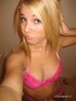 pink lingerie blue-eyed blonde
