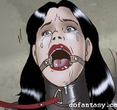 Brunette slave abused rough bdsm art. Karma 2 by Erenisch.
