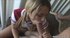 After a lusty shag breasty blonde beauty receives a big facial