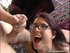 A nerdy slut with glasses gets a load shot all over them and her face
