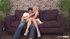 blonde girl gets hand