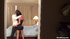 cheating slut peels off