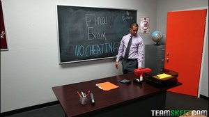 Indoor sexy teacher fucks student - Picture 2