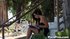 Wearing a tight, little black dress, she flaunts her tight body, in public