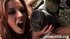 Bound with ropes, to a tree, this brunette gets abused by her raunchy