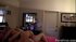 In their bedroom, this couple fucks on a pink bed, riding his cock like