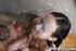 This exotic slut gets surprised by a massive cumshot from a monster cock