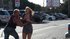 The camera follows this blonde, in a tight dress, as she makes her rounds