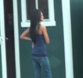 Skinny, wearing shades, she can't believe he violated her in public