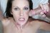 Brunette vixen with long legs is having hot threesome in the living room