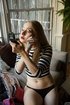 smoking amateur blonde