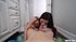 stranded brunette teen