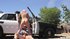 stranded brunette teen