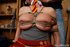 brunette tied