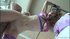Hogtied little white bitch gets owned by a fat fucking cock
