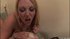 Blonde in red stockings fingers herself and fucks her lesbian big tit