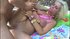 Slim blonde girl shows off how far she can squirt when she cums