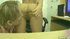 Back pressed into the couch, he drives into a petite blonde, making her