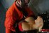 This blonde prison guard gets used and abused by inmates, taking their