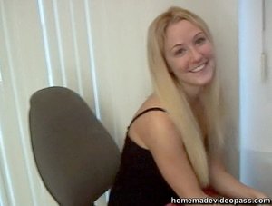 Sweet blonde slut with fascinating tits is in living room, while masturbating with her girlfriend - XXXonXXX - Pic 1
