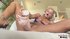 Hot milf lassie with blonde hair is having great time masturbating in