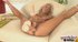 Alluring good-looking minx with blonde hair is seen fingering herself