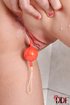 brunette pussy beads
