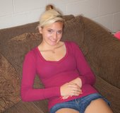 Naked amateur big tits sofa