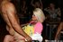 Slender stripper blowjob