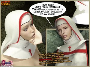 Filthy futanari nuns have to keep order  - Picture 2